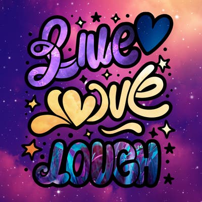 something that says live love laugh