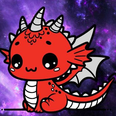 a kawaii dragon