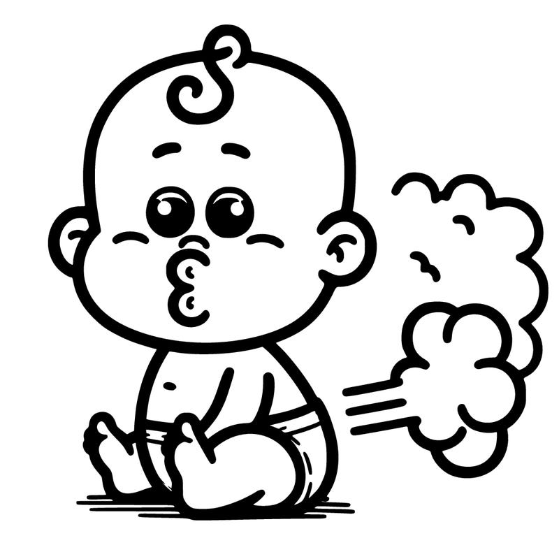 farting baby