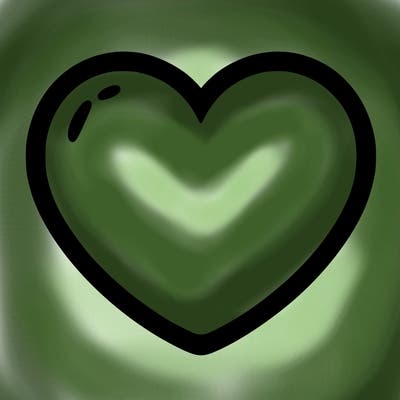 a blank heart