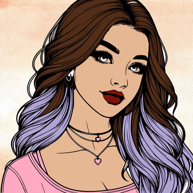 detailed realistic girl