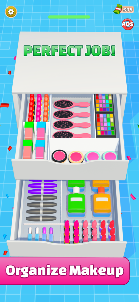 Stock the Fridge - Room Legend - A perfectly organized makeup drawer with beauty products and hairbrushes