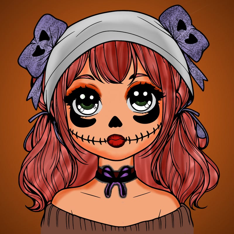 realistic girl halloween
