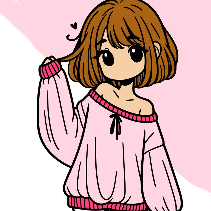 girl in baggy sweater hanging off her shoulder