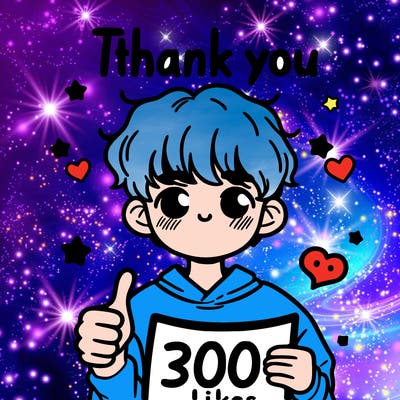 thank you for 300 likes