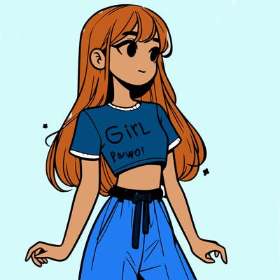 girl in a cute crop top