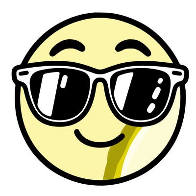 emoji with sunglasses