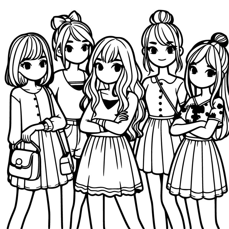 group of girls