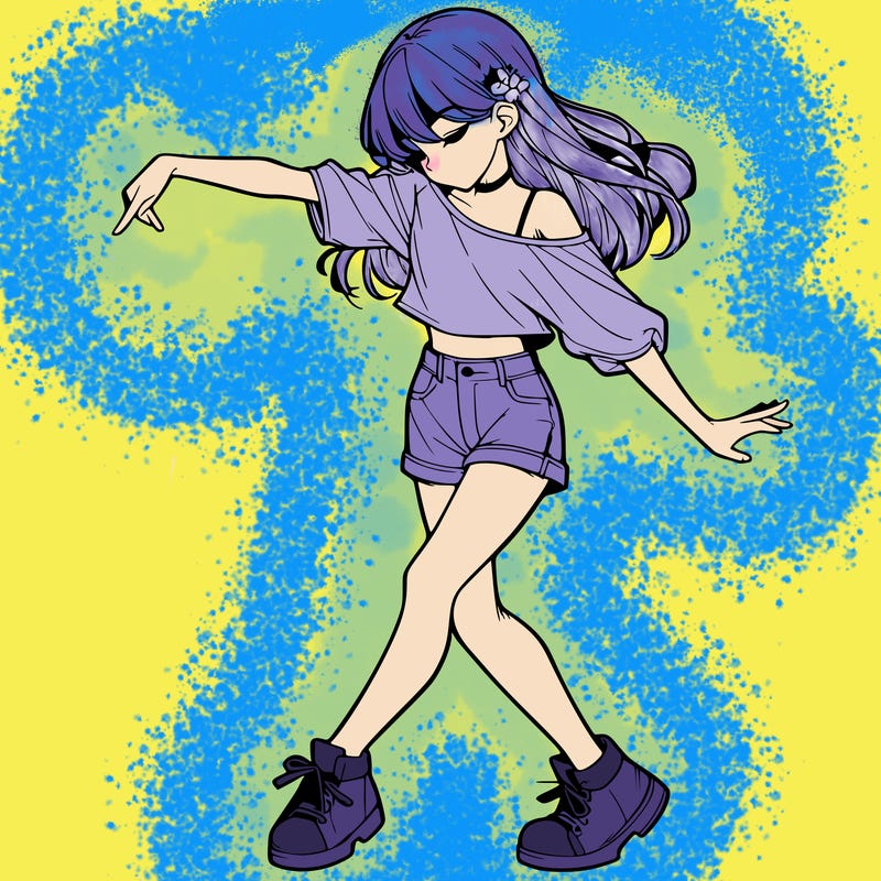 realistic girl danceing
