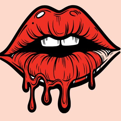 lips that look realistic and drip
