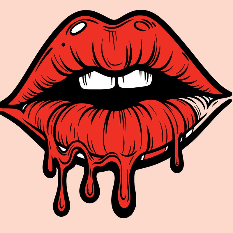 lips that look realistic and drip