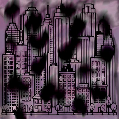 a city with skyscrapers