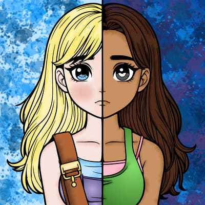 realistic girl split
