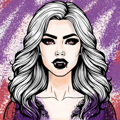 realistic vampire woman