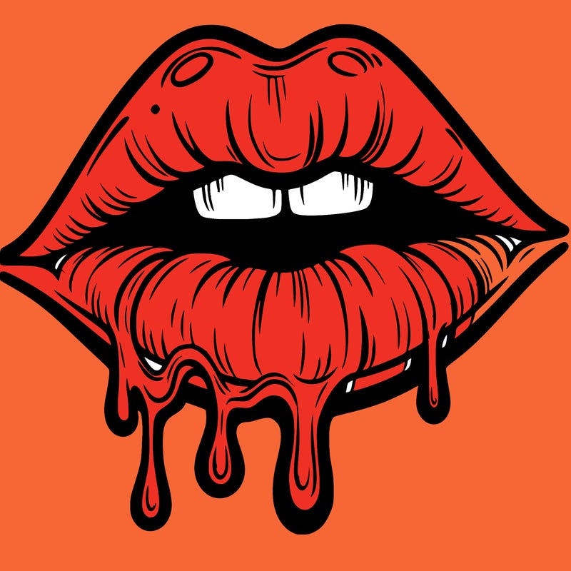 lips that look realistic and drip