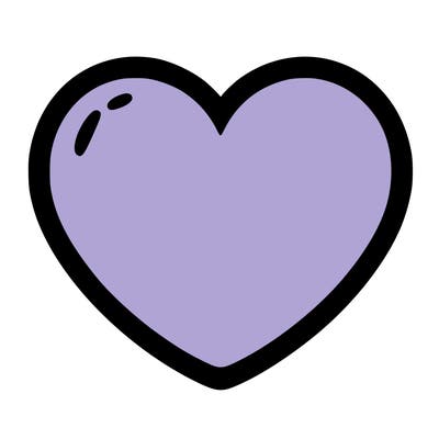 a blank heart
