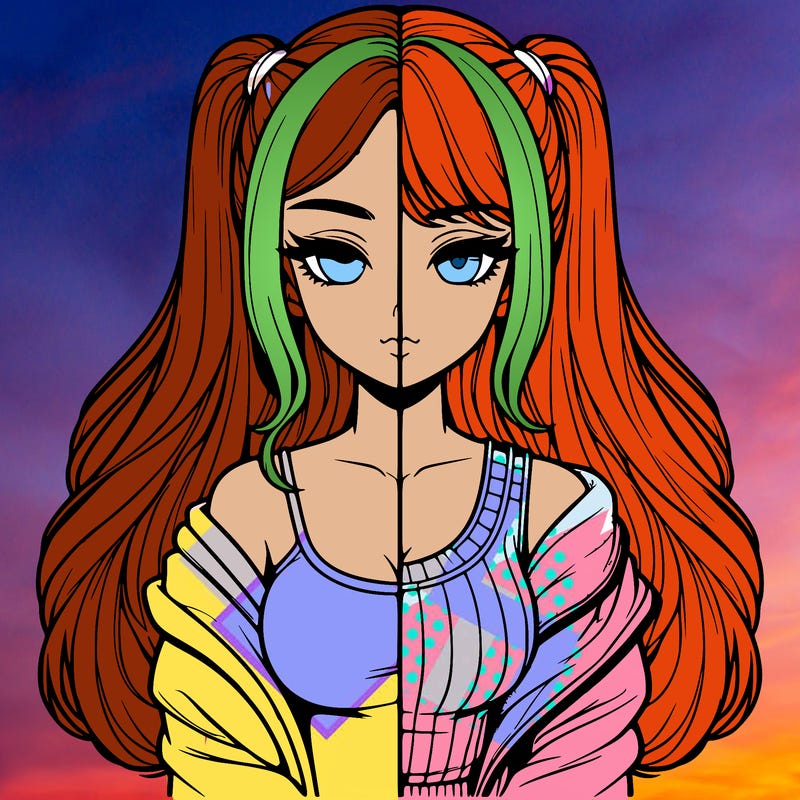 realistic girl split