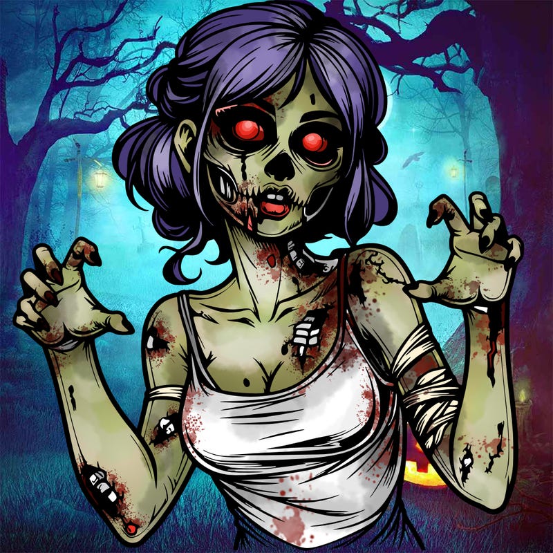 realistic zombie girl