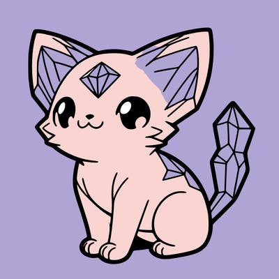 crystal kitten