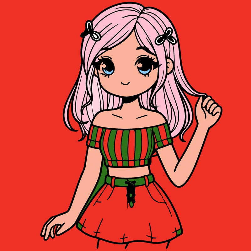 girl in a cute crop top