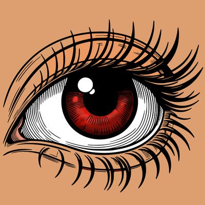 blank realistic eye