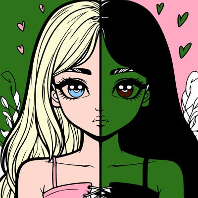 realistic girl split