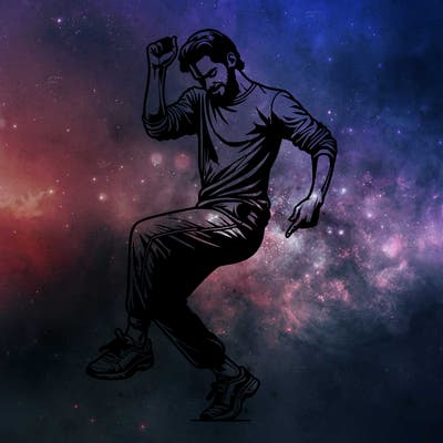 realistic man dancing