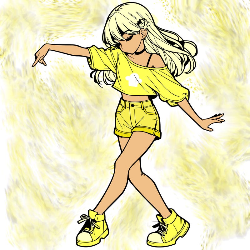 realistic girl danceing