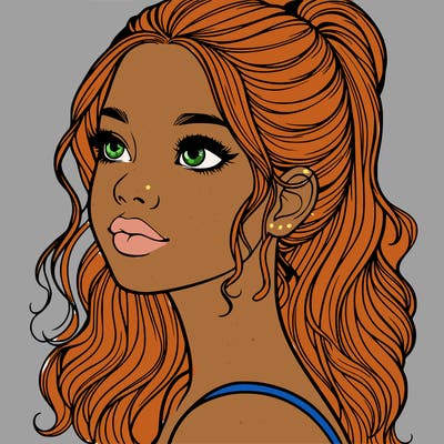 beautiful realistic girl