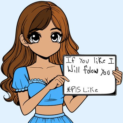 realistic pretty girl holding blank sign