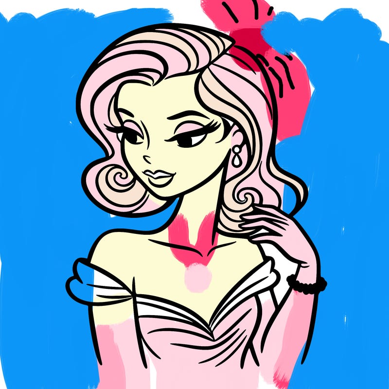 an elegant woman