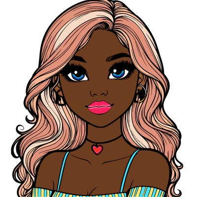 realistic pretty girl