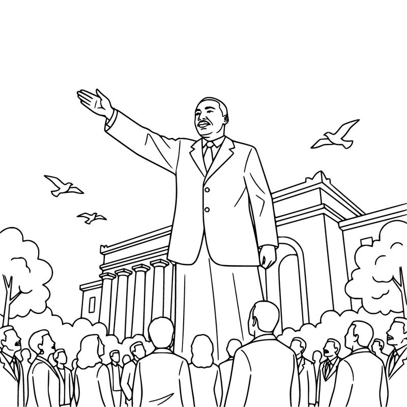 mlk day with image of mlk