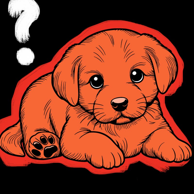 a cute realistic puppy