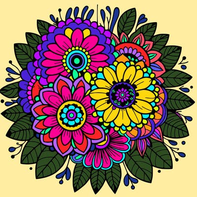 mandala flowers