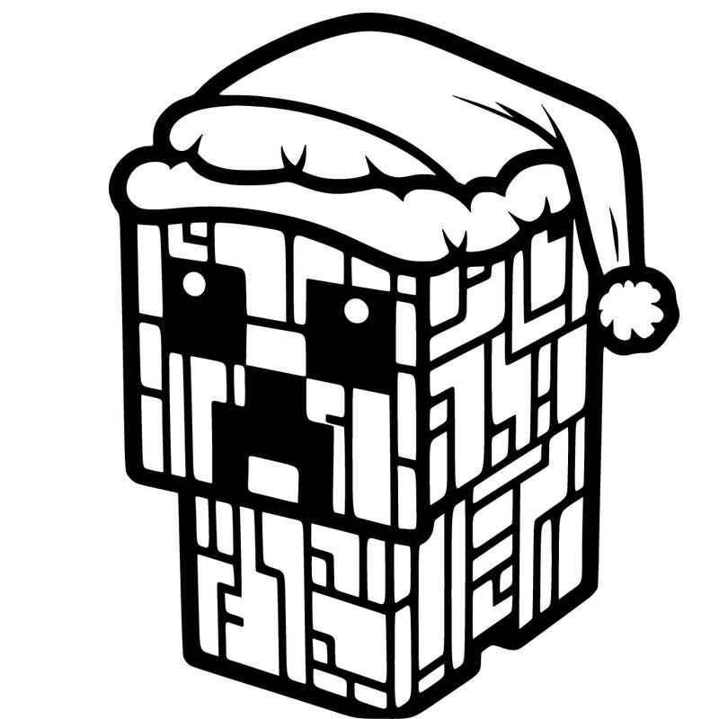 christmas minecraft creeper