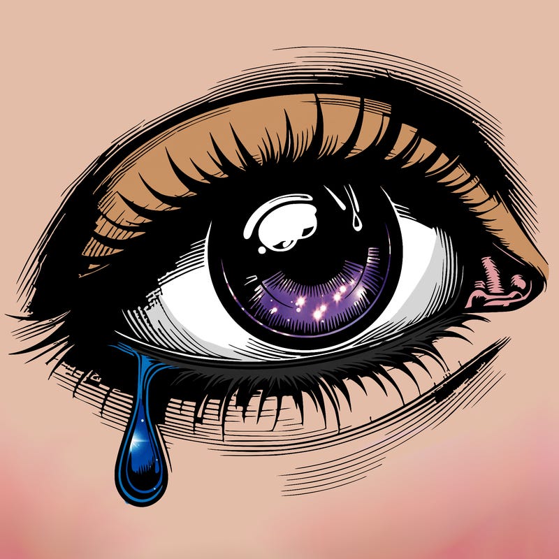 realistic eye one tear