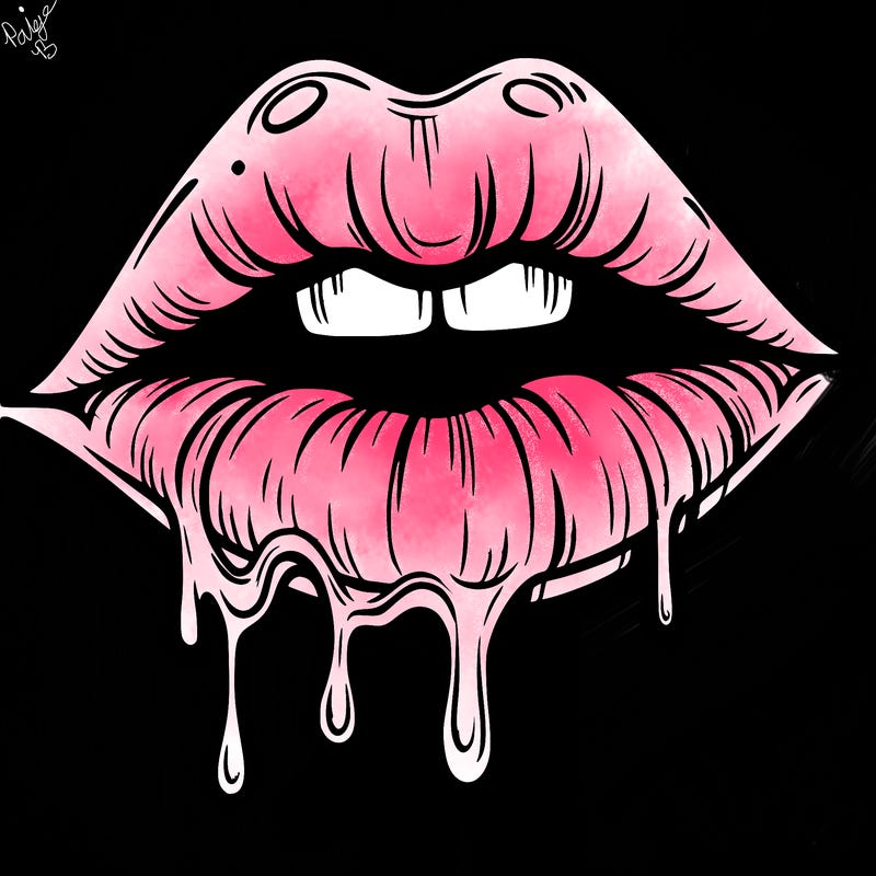 lips that look realistic and drip