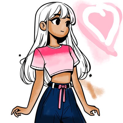 girl in a cute crop top