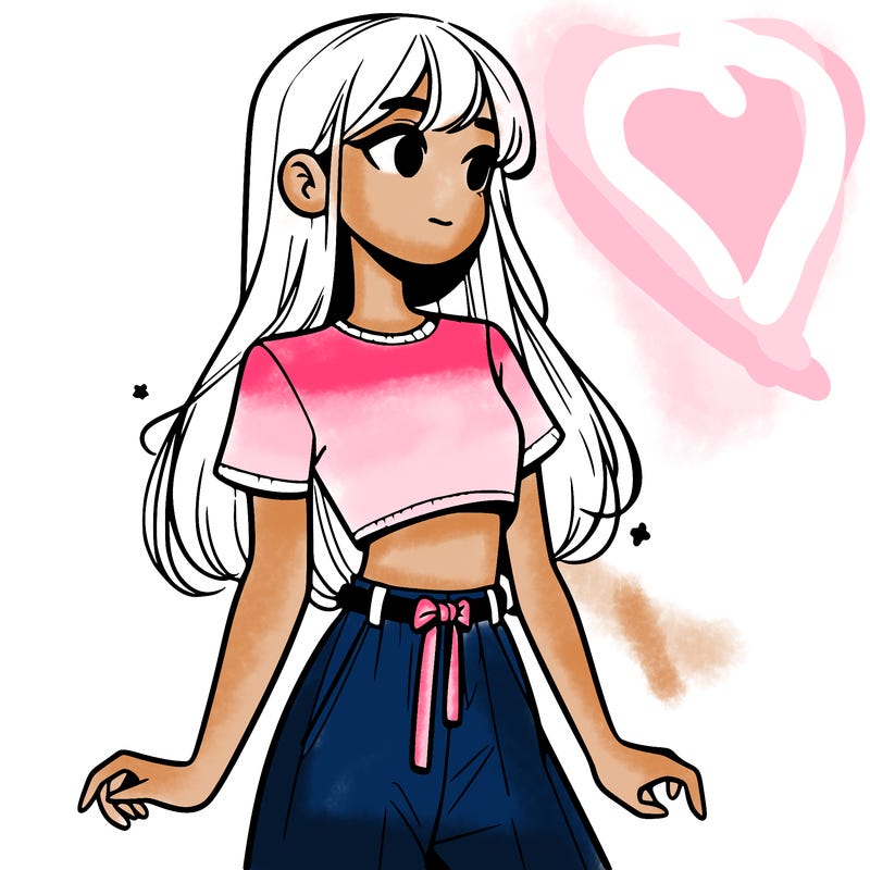 girl in a cute crop top