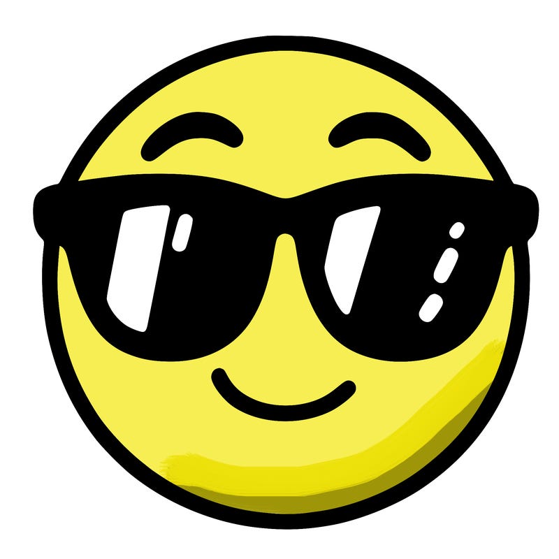 emoji with sunglasses