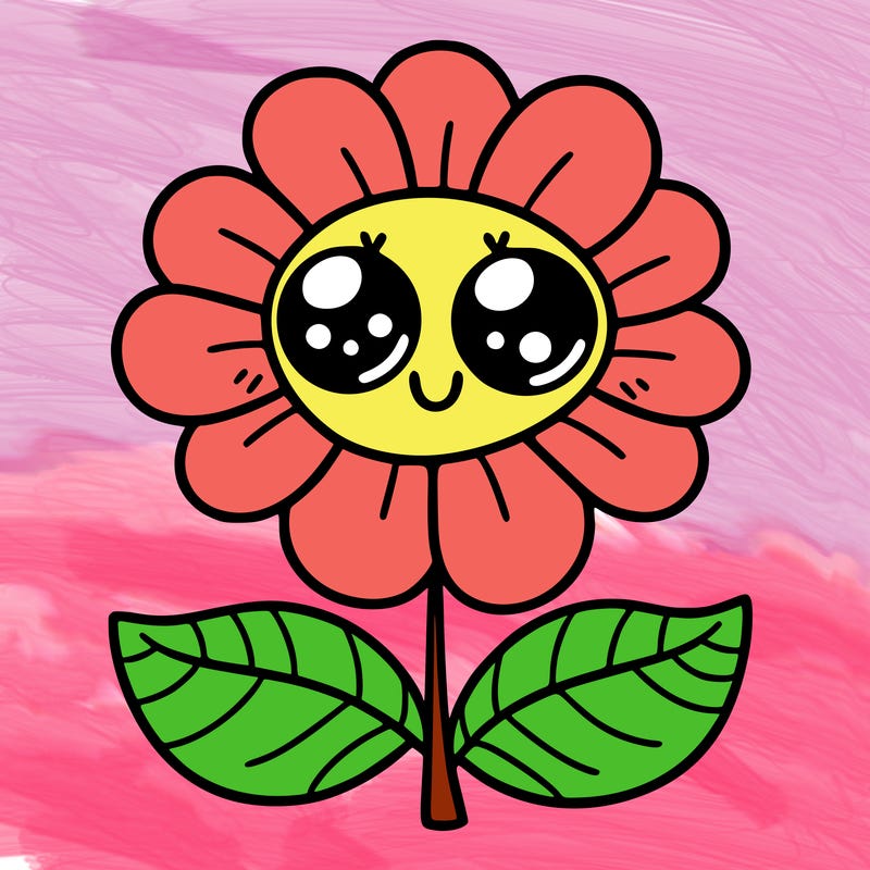 flower with eyes