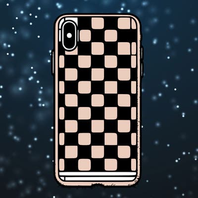 checkered iphone phone case