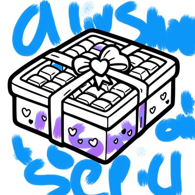 a box of chocolate for valentines day