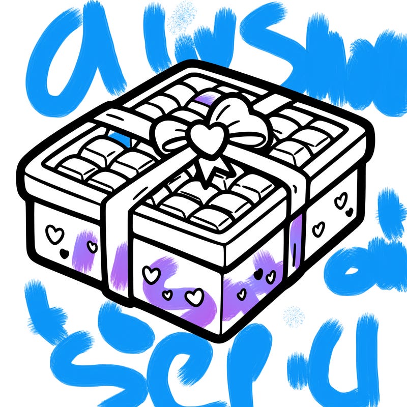 a box of chocolate for valentines day