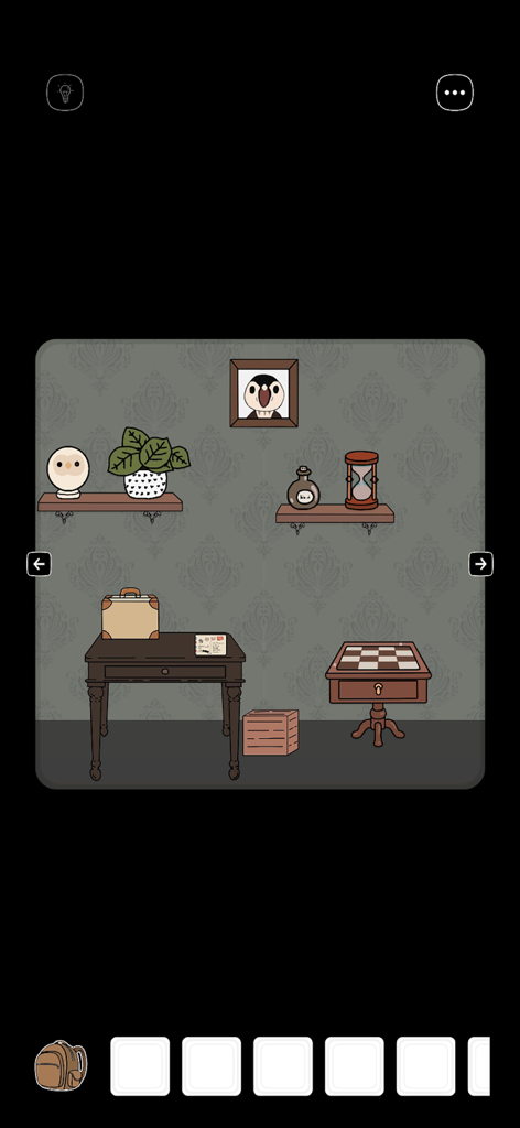 Escape From Benjamin's Room - Hand drawn escape room interior with a desk and chessboard puzzles