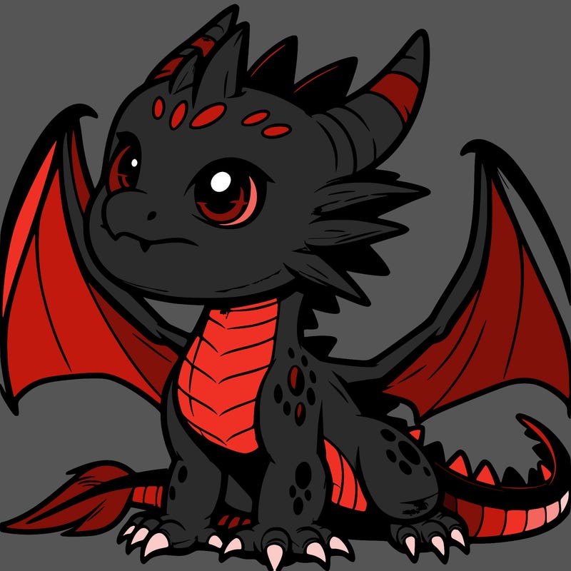 fierce baby night dragon