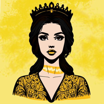 realistic beautiful queen