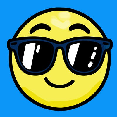 emoji with sunglasses