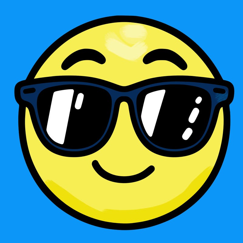 emoji with sunglasses